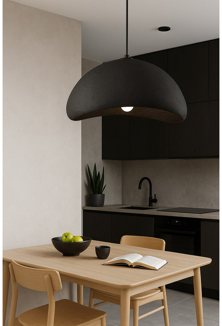 1 Light Pendant In Matte Black