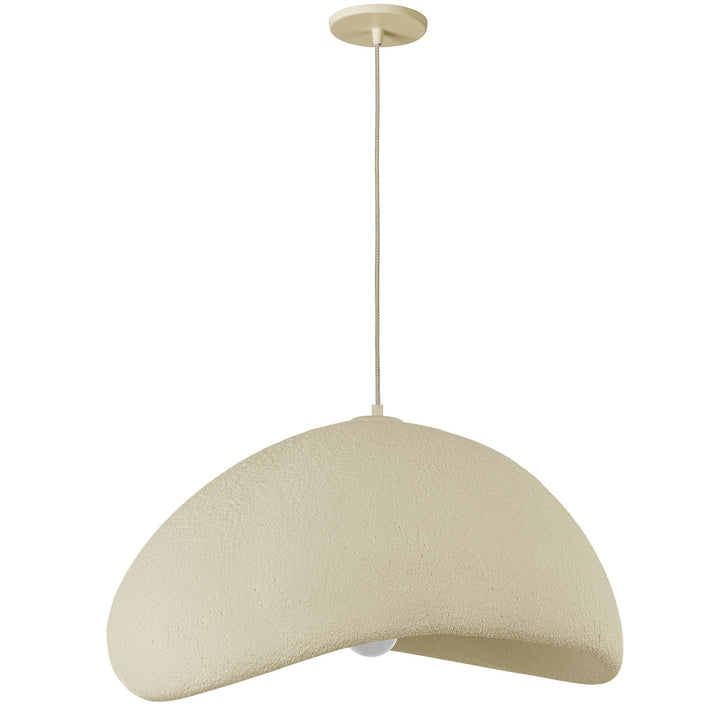 1 Light Pendant In Matte Beige by Dainolite