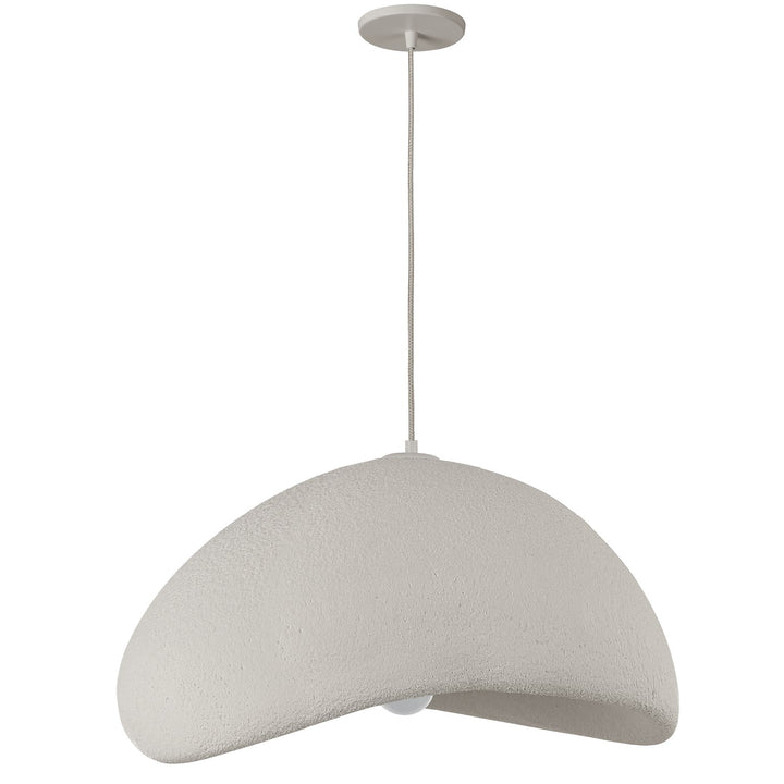 1 Light Pendant In Matte Linen by Dainolite