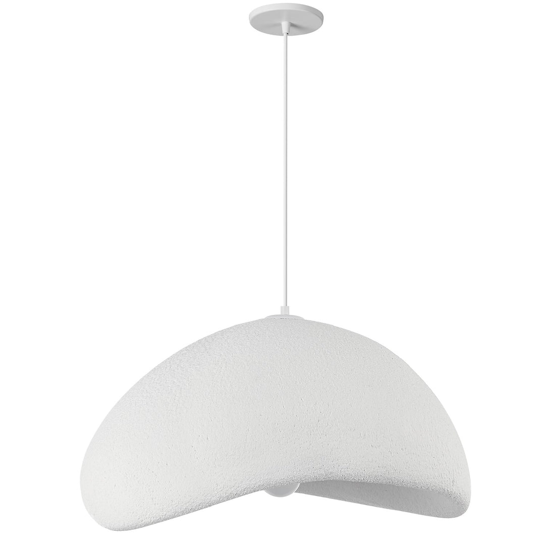 1 Light Pendant In Matte White by Dainolite