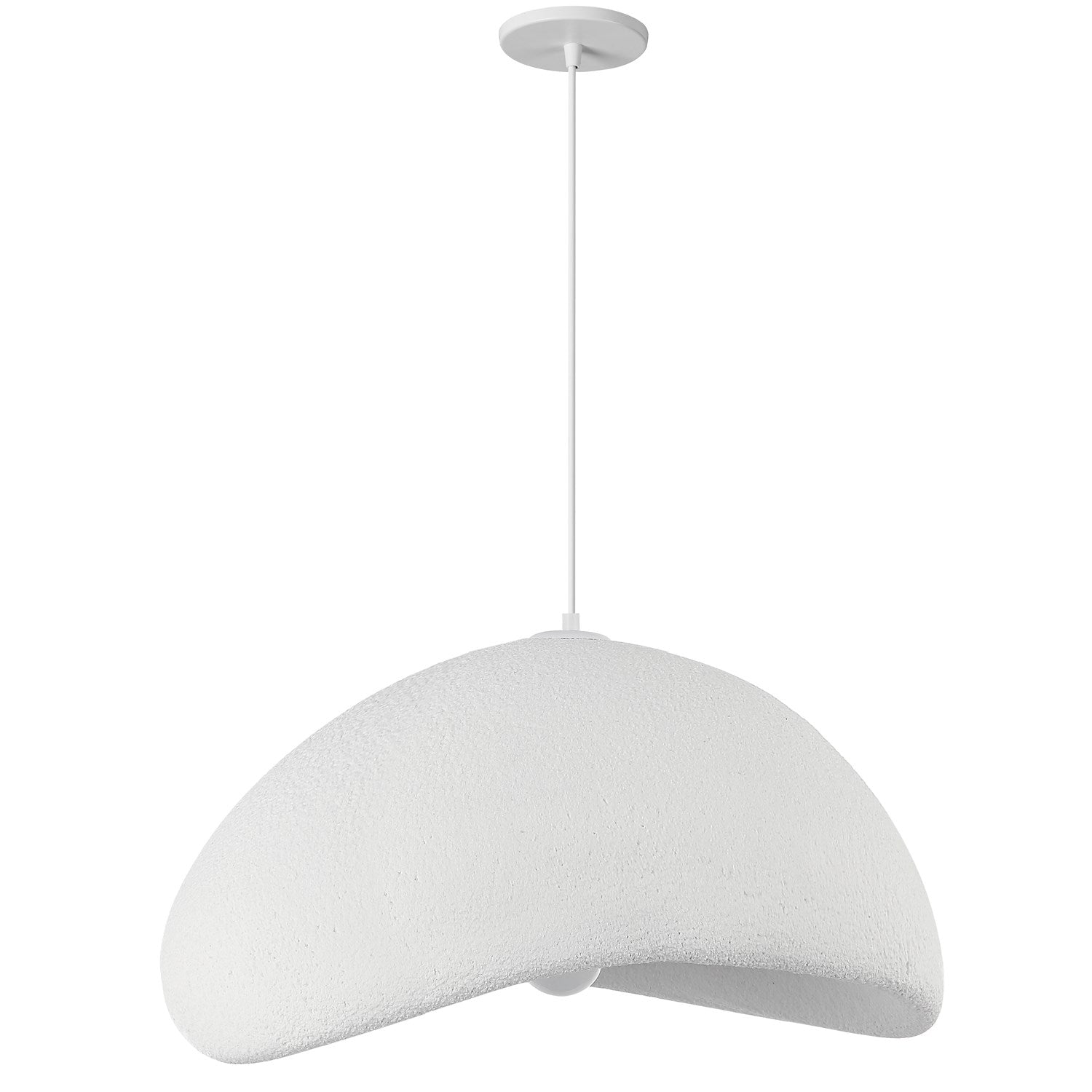 1 Light Pendant In Matte White by Dainolite