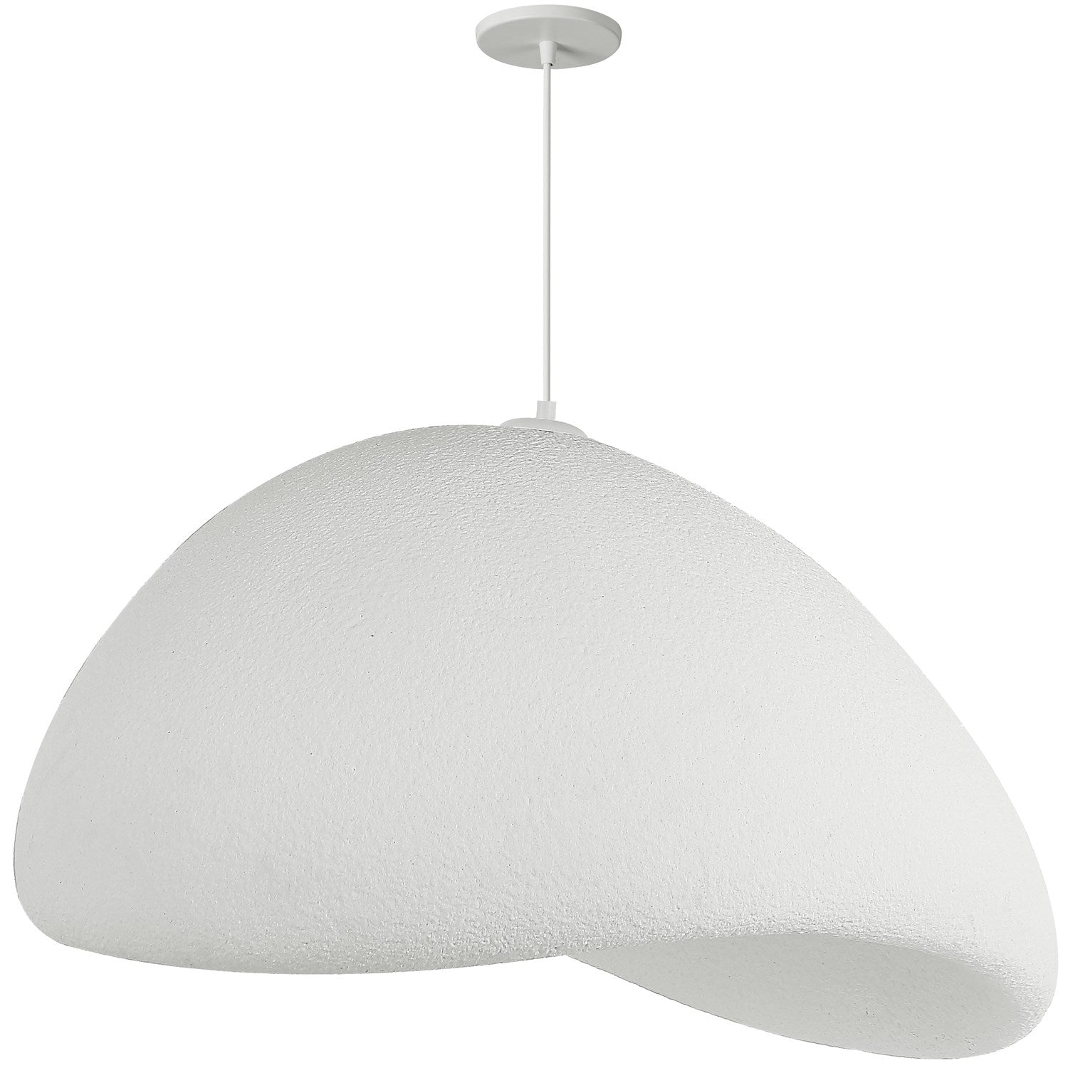 1 Light Pendant In Matte White by Dainolite
