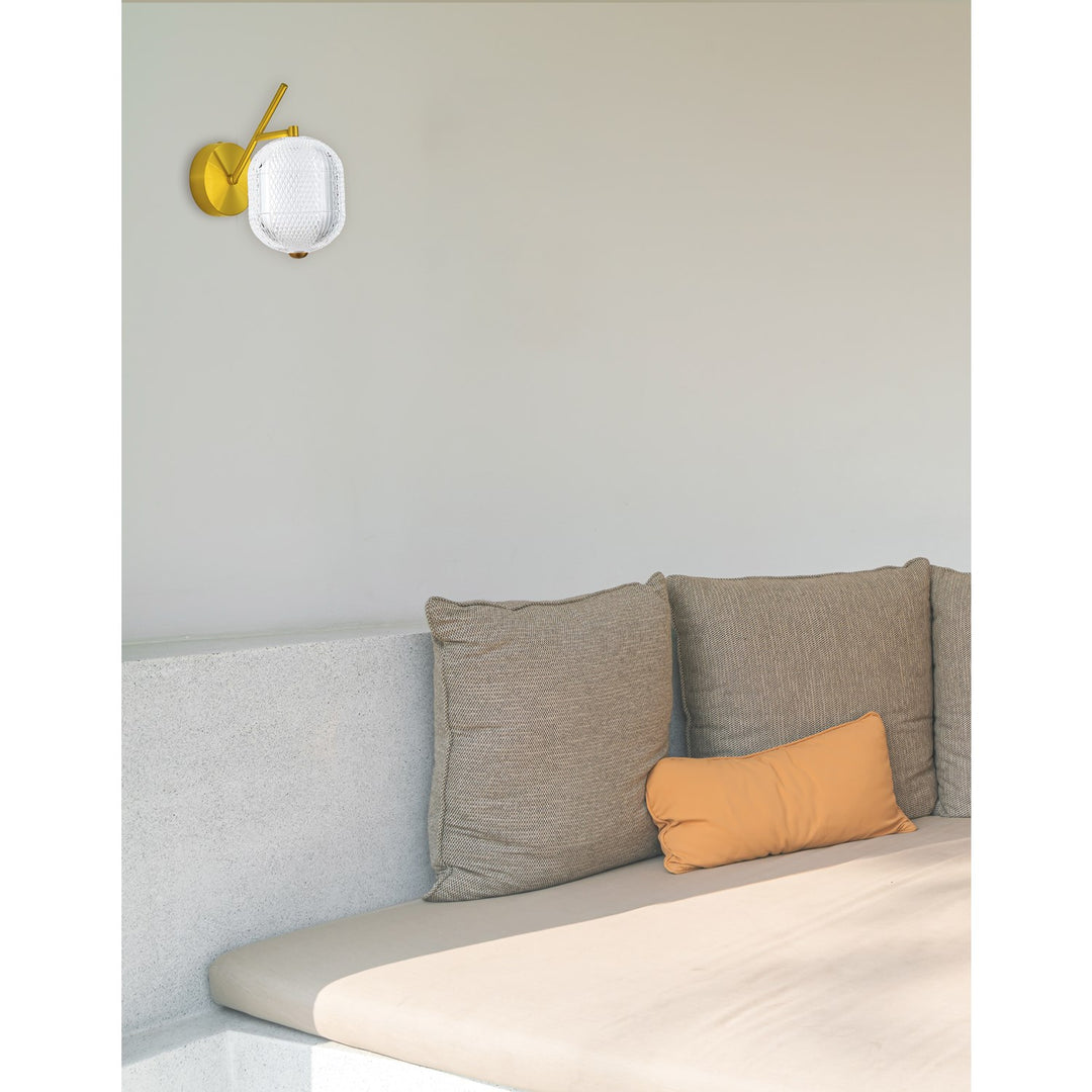 8.5W Wall Sconce In Aged Brass