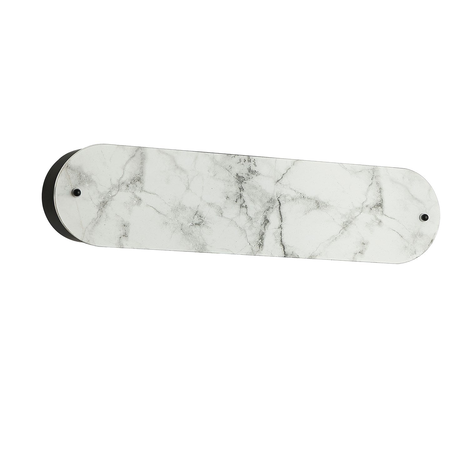 2 Light Wall Sconce In Matte Black W/ Faux Alabaster Acrylic by Dainolite