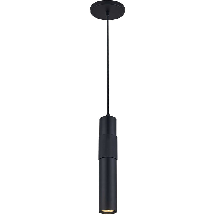 1 Light Halogen Pendant Matte Black by Dainolite
