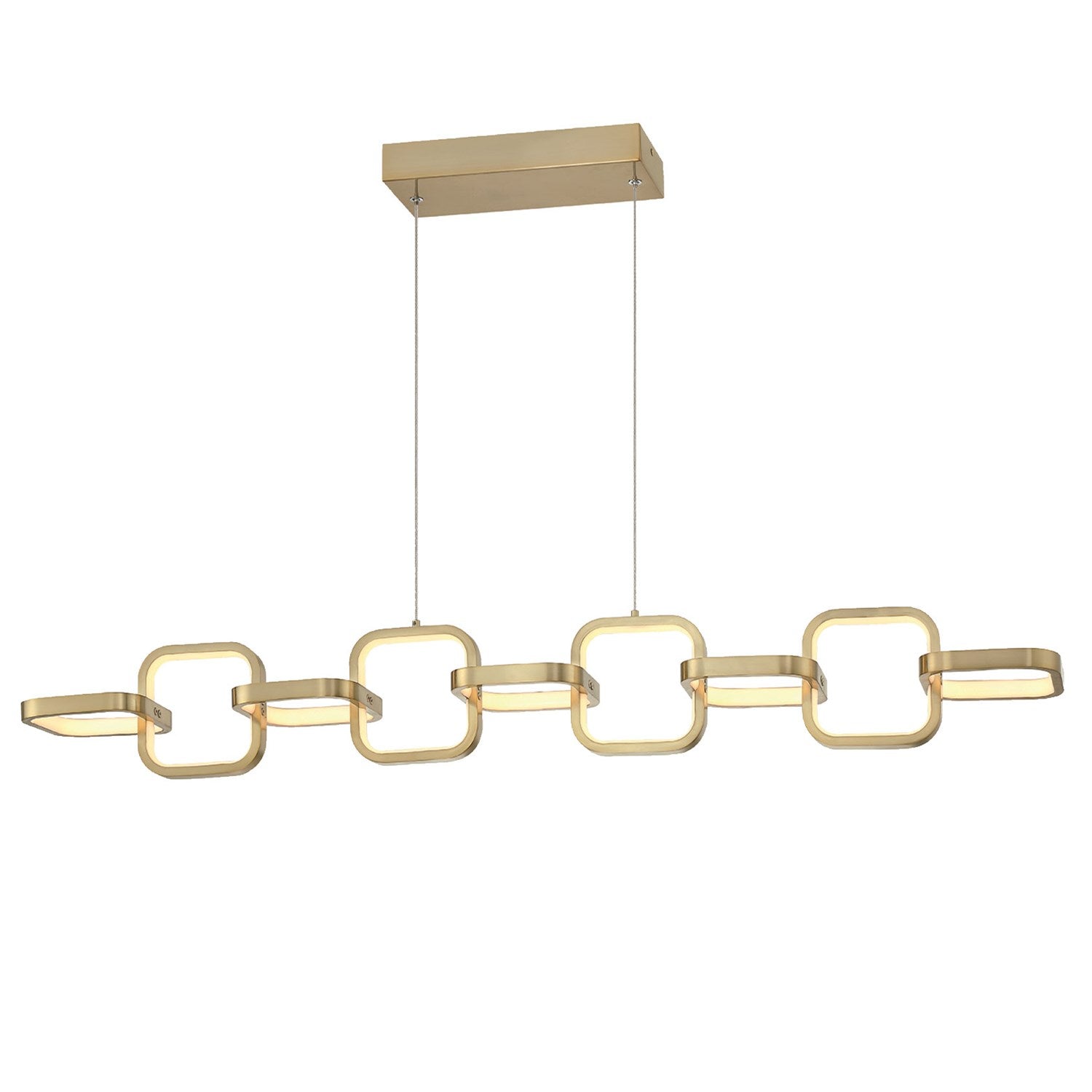 59W Led  Pendant Aged Brass by Dainolite