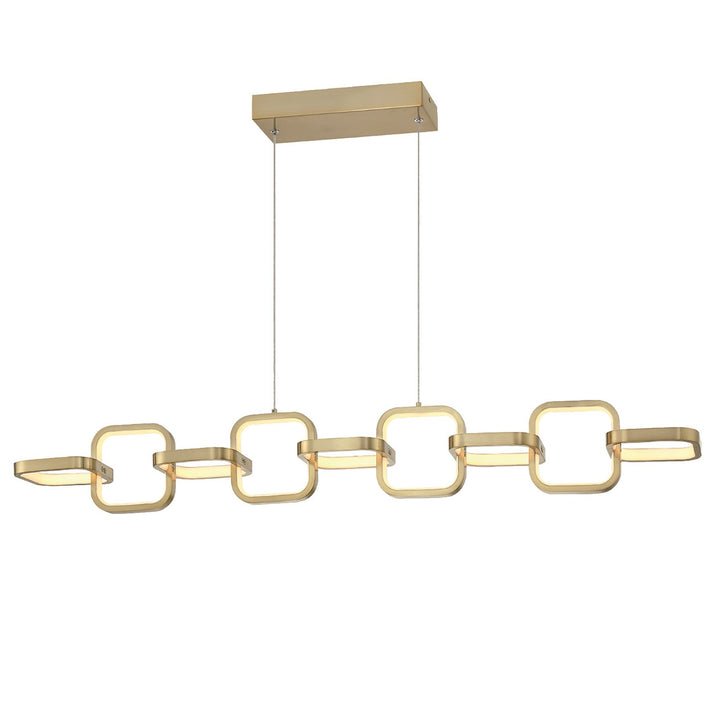 59W Led  Pendant Aged Brass by Dainolite