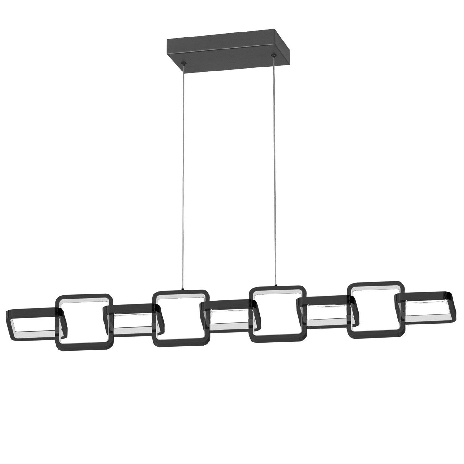 59W Led  Pendant Matte Black by Dainolite
