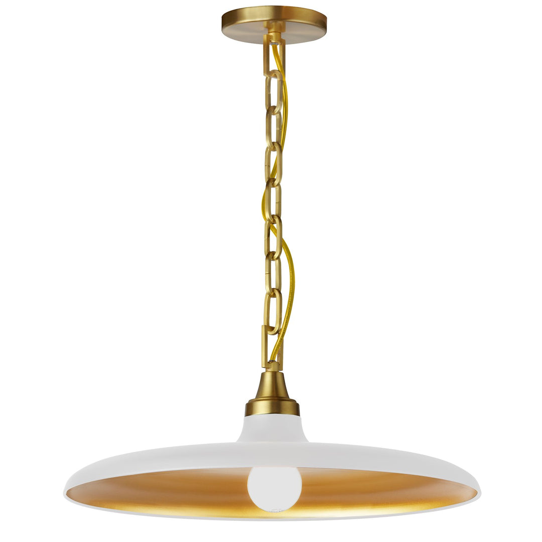 1 Light Incandescent Pendant Matte White