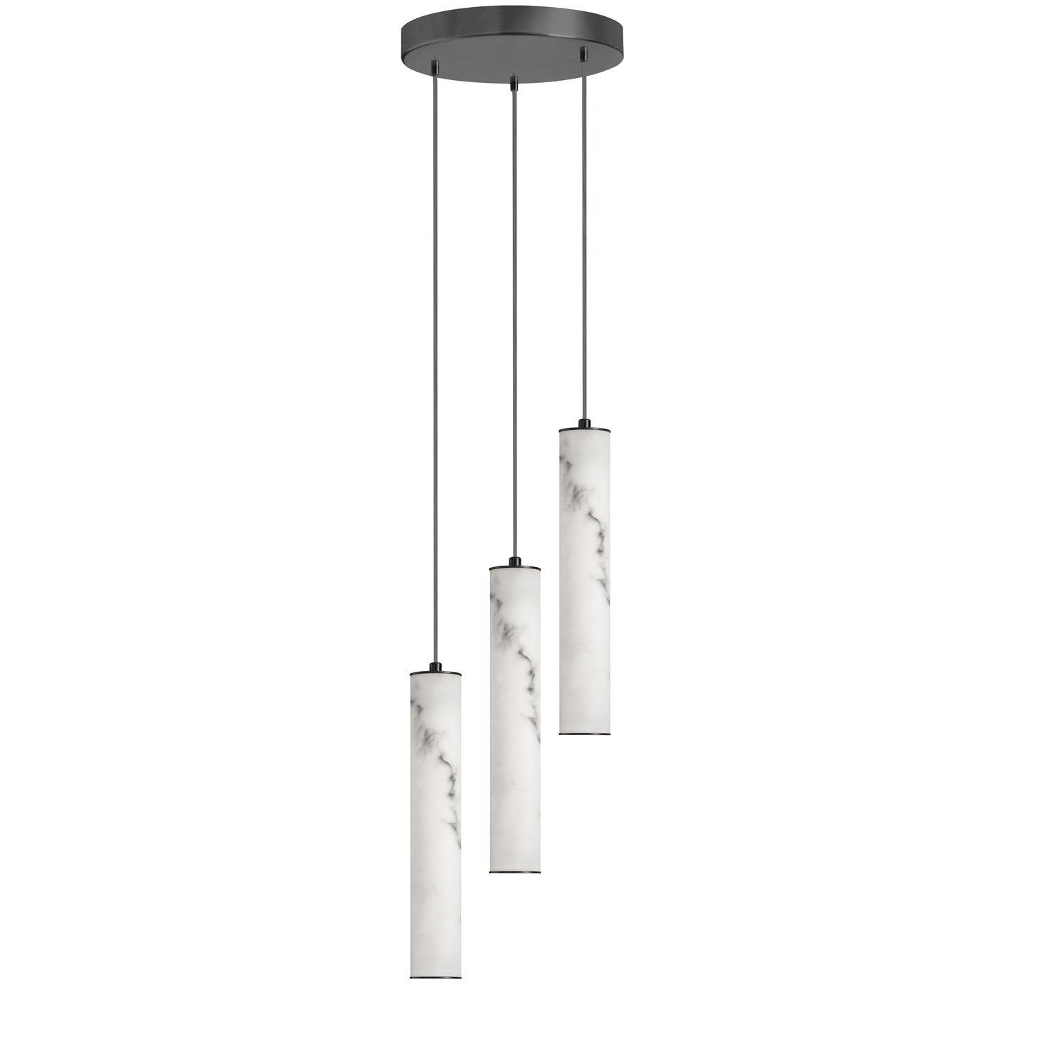 30W Pendant In Matte Black by Dainolite
