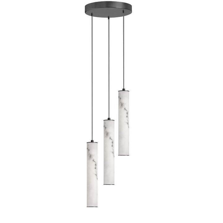 30W Pendant In Matte Black by Dainolite