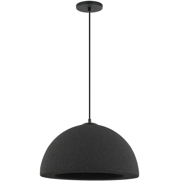 1 Light Pendant, Matte Black by Dainolite