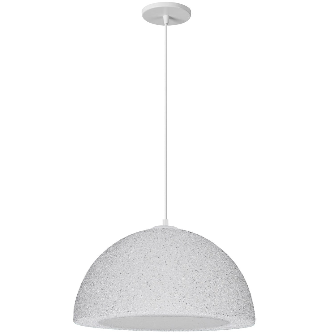 1 Light Pendant, Matte White by Dainolite