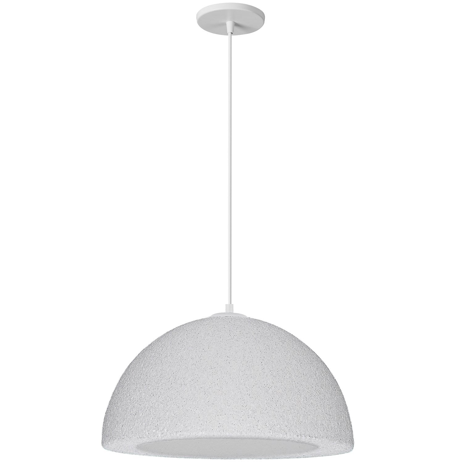 1 Light Pendant, Matte White by Dainolite