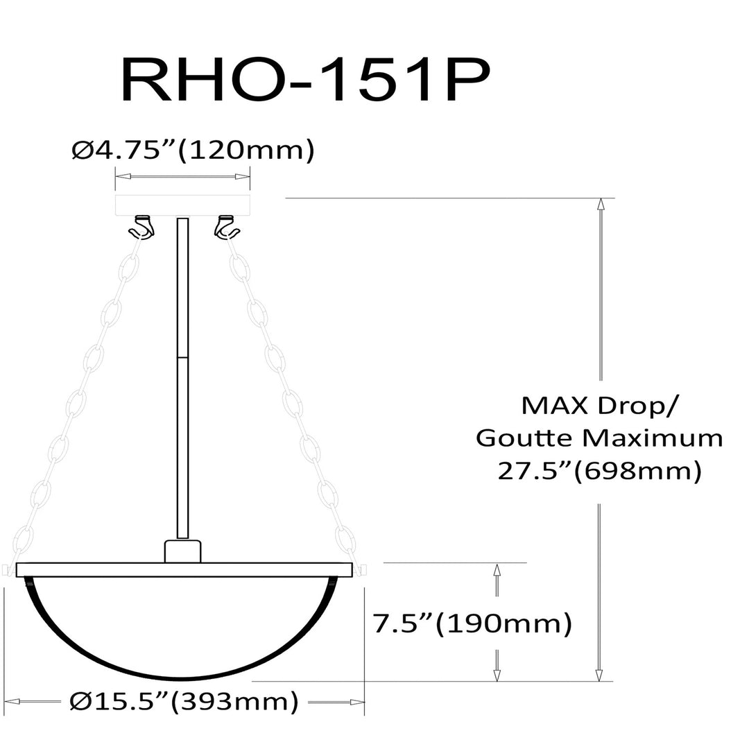 50W Pendant Matte Black With White Silicone Diffuser