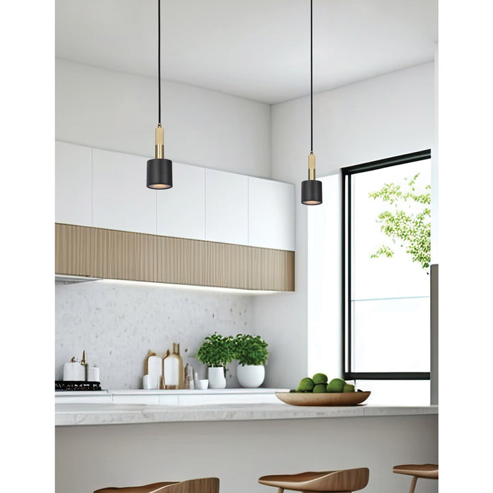 1 Light Pendant Matte Black With Frosted Diffuser