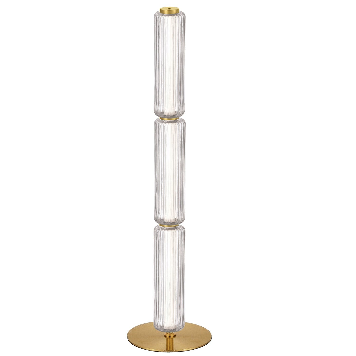 30W Floor Lamp In Aged Brass by Dainolite