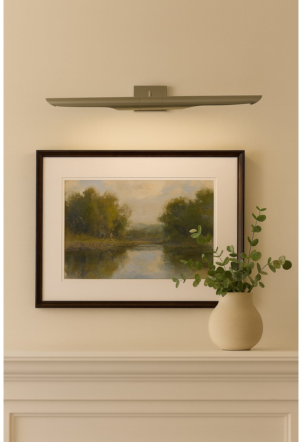 2 Light Satin Chrome Picture Light