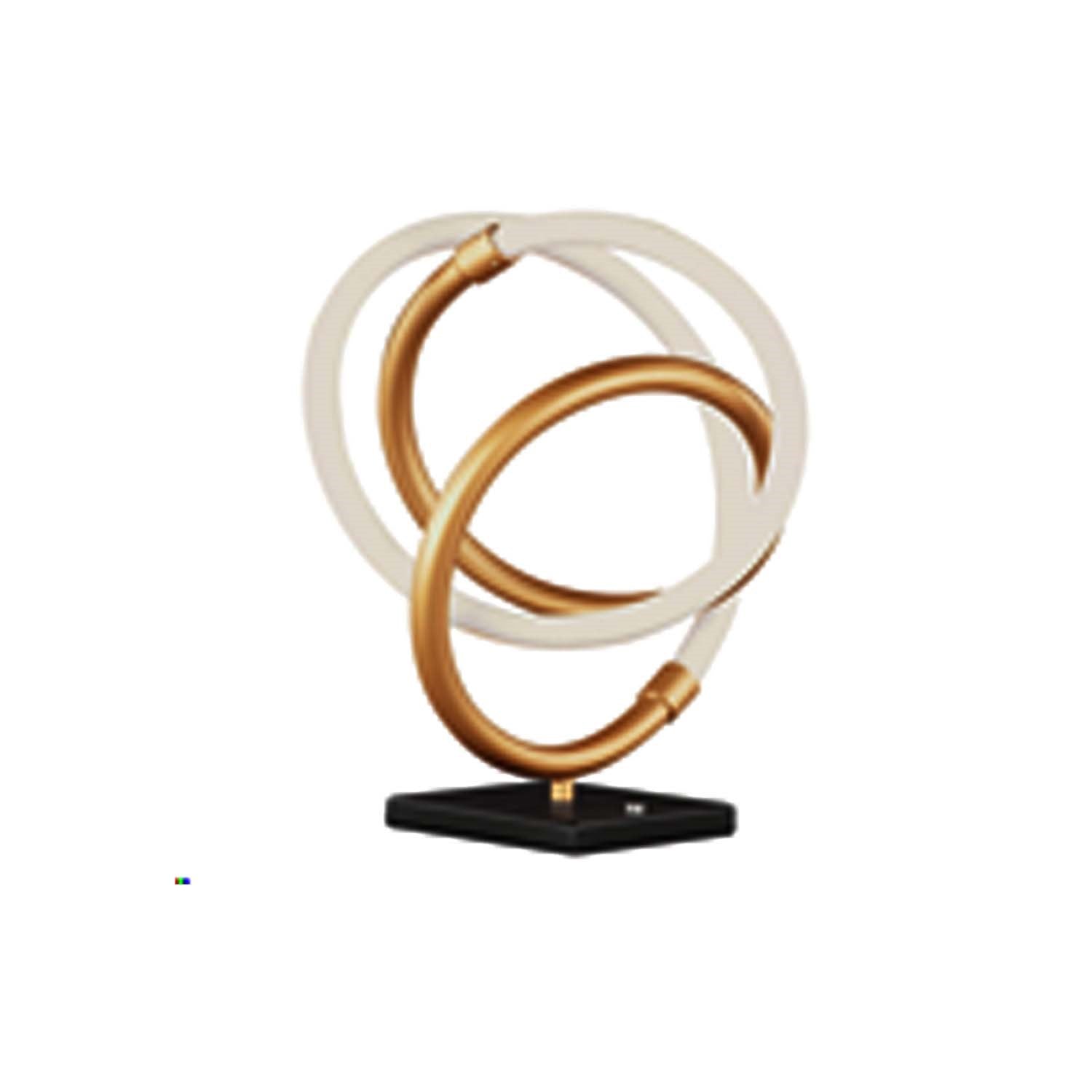 12W Table Lamp Gold & Matte Black by Dainolite