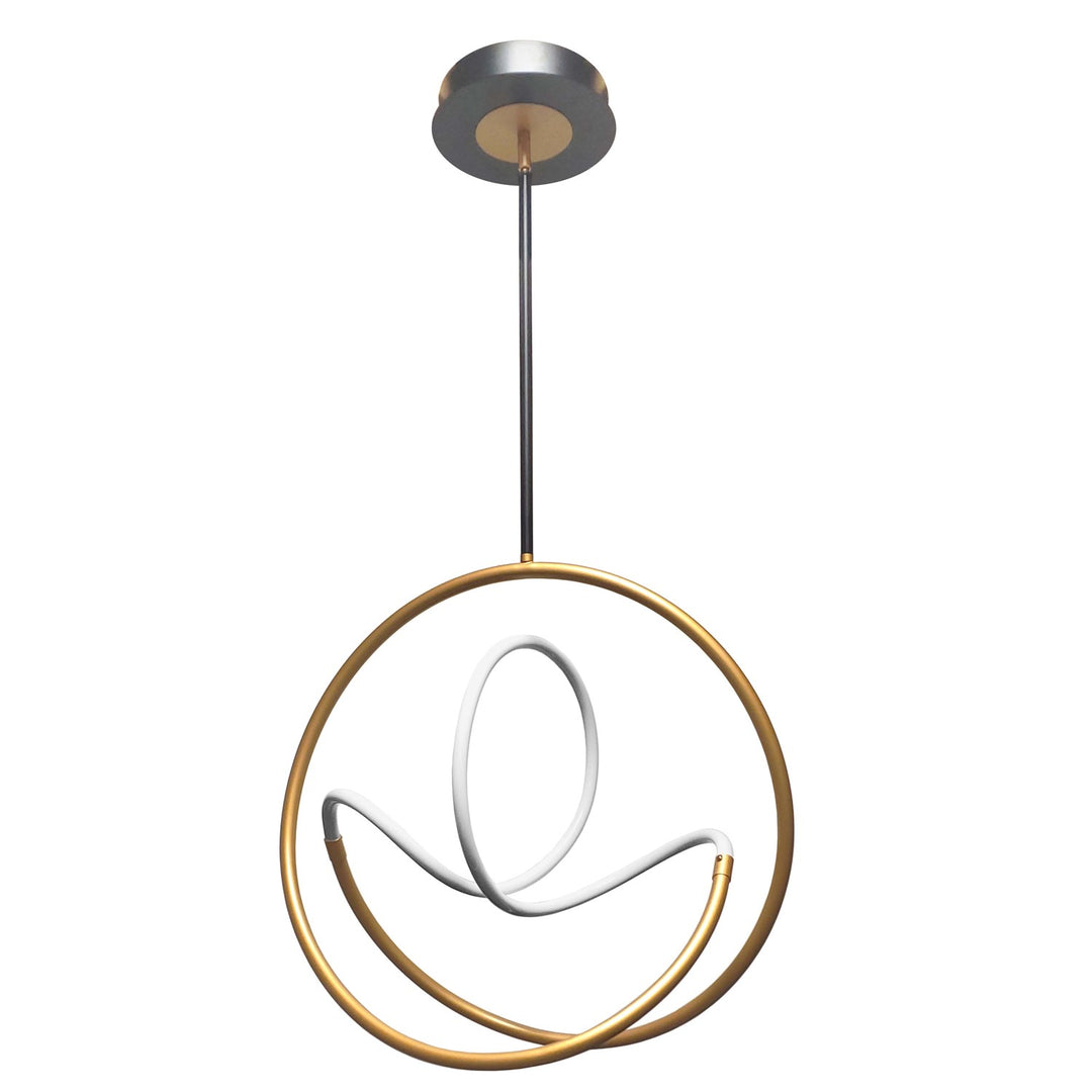 27W Pendant Gold & Matte Black by Dainolite