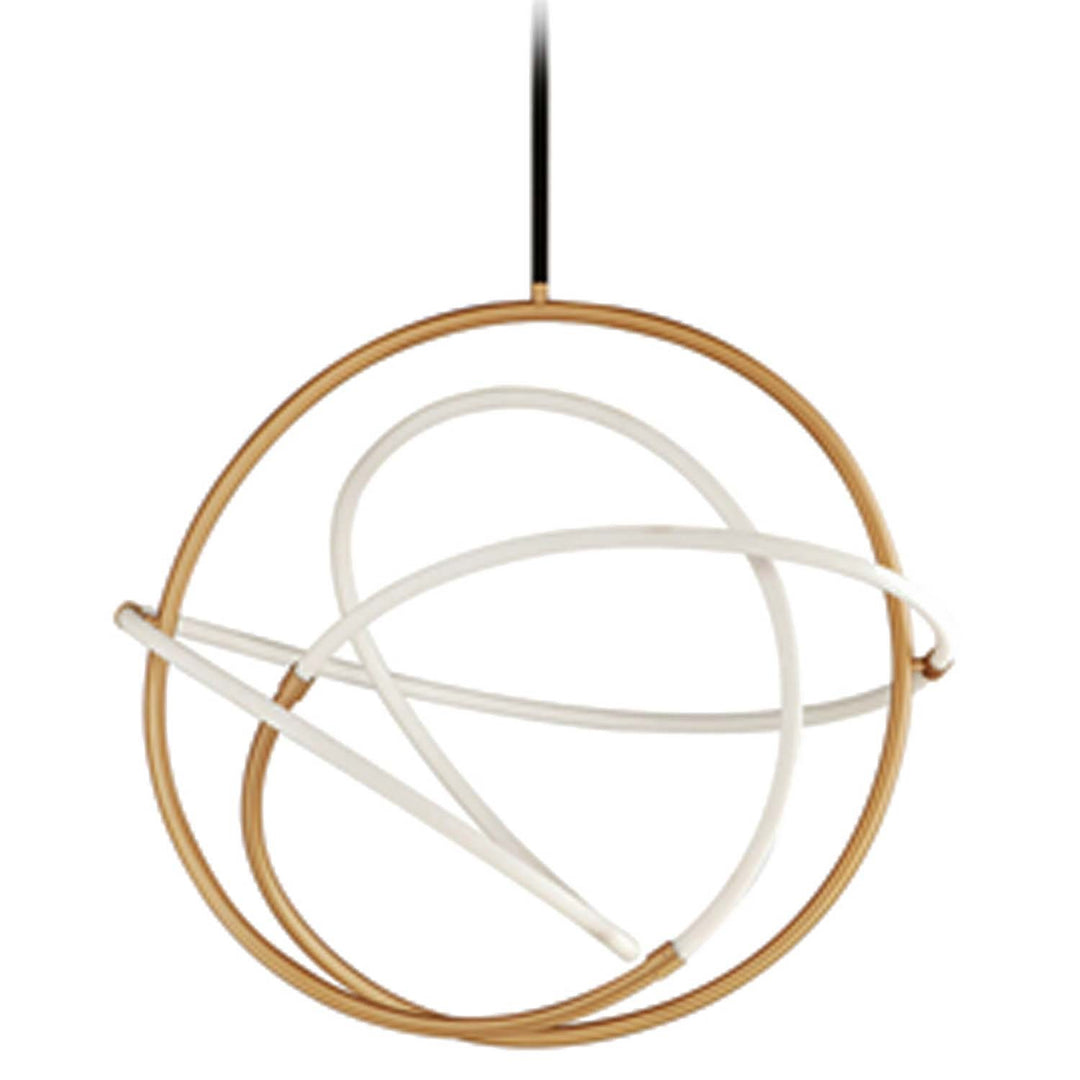 40W Pendant Gold & Matte Black by Dainolite