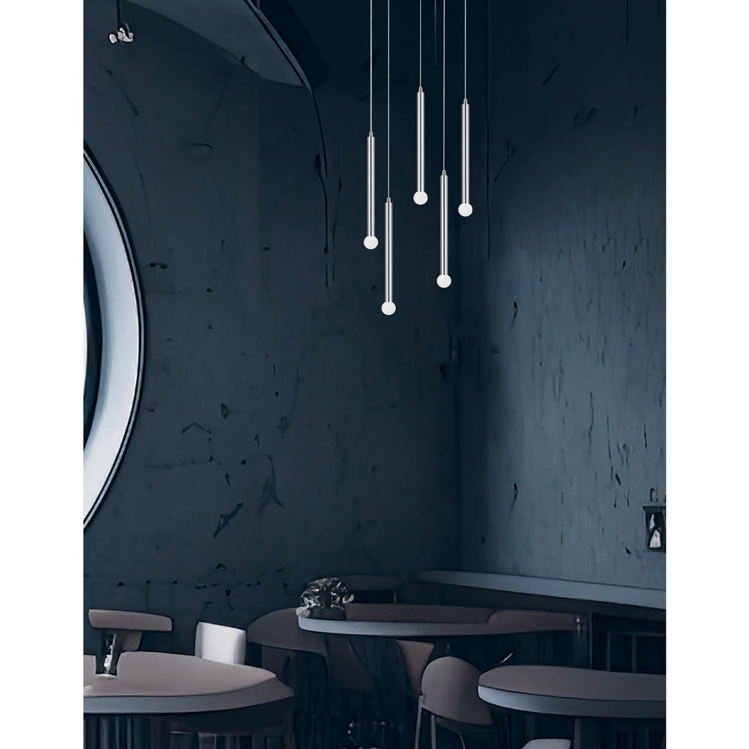 5 Light Pendant In Polished Chrome