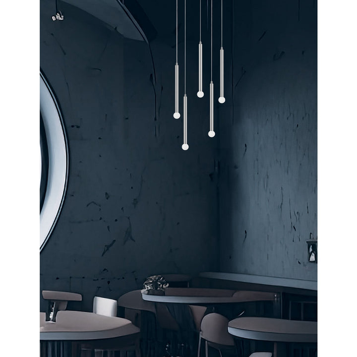 5 Light Pendant In Polished Chrome