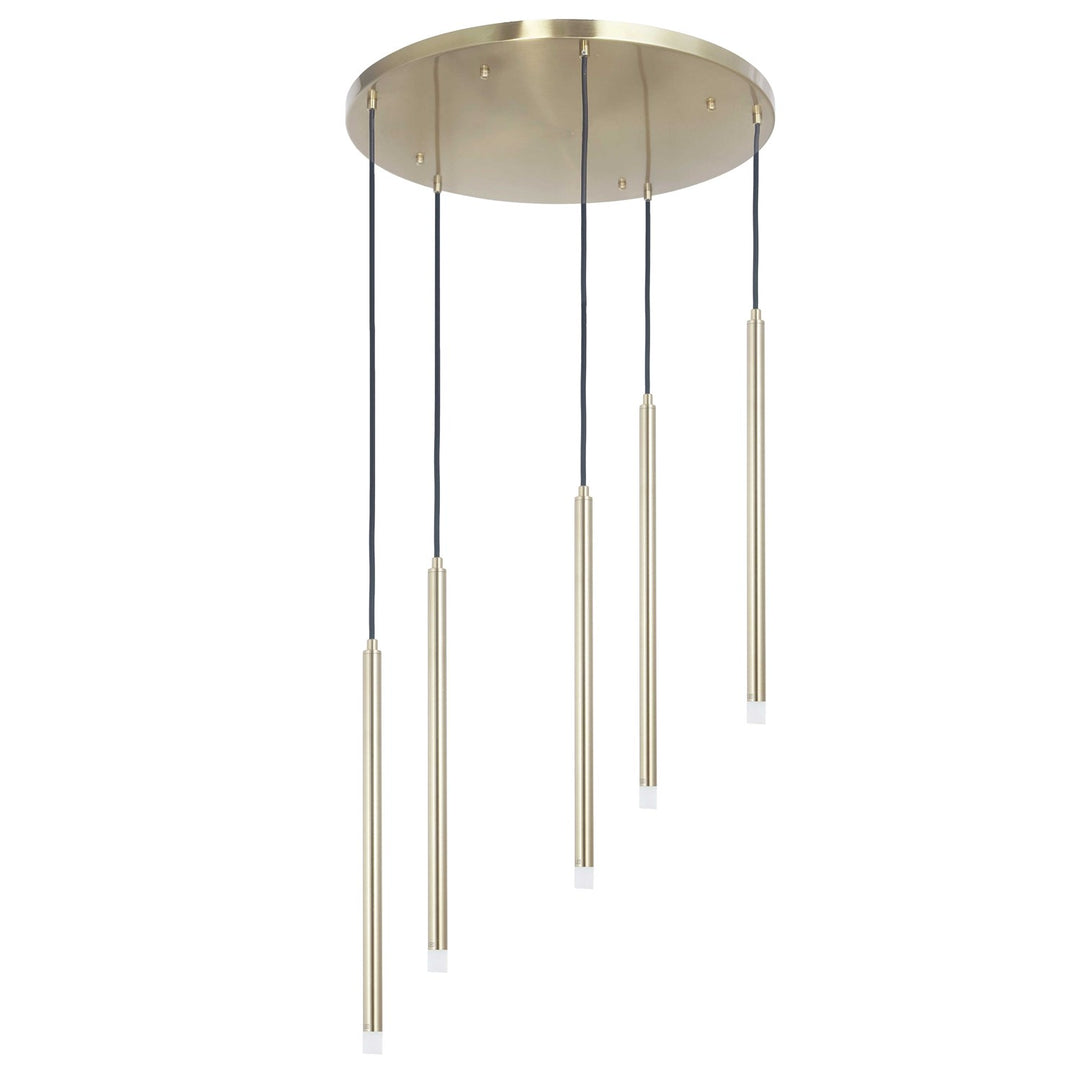 15W Pendant In Aged Brass by Dainolite