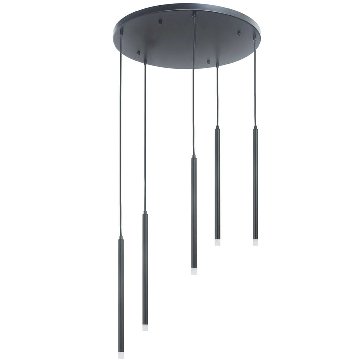 15W Pendant In Matte Black by Dainolite