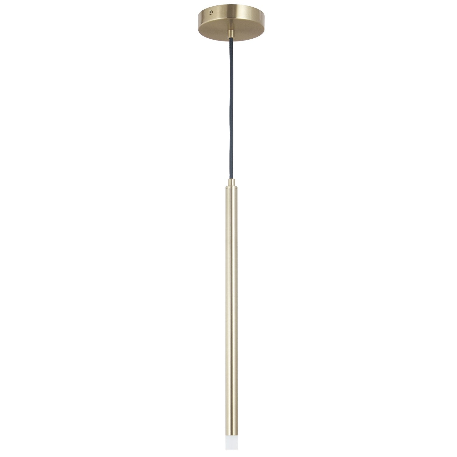 3W Pendant Aged Brass With Frosted Acrylic Diffuser by Dainolite
