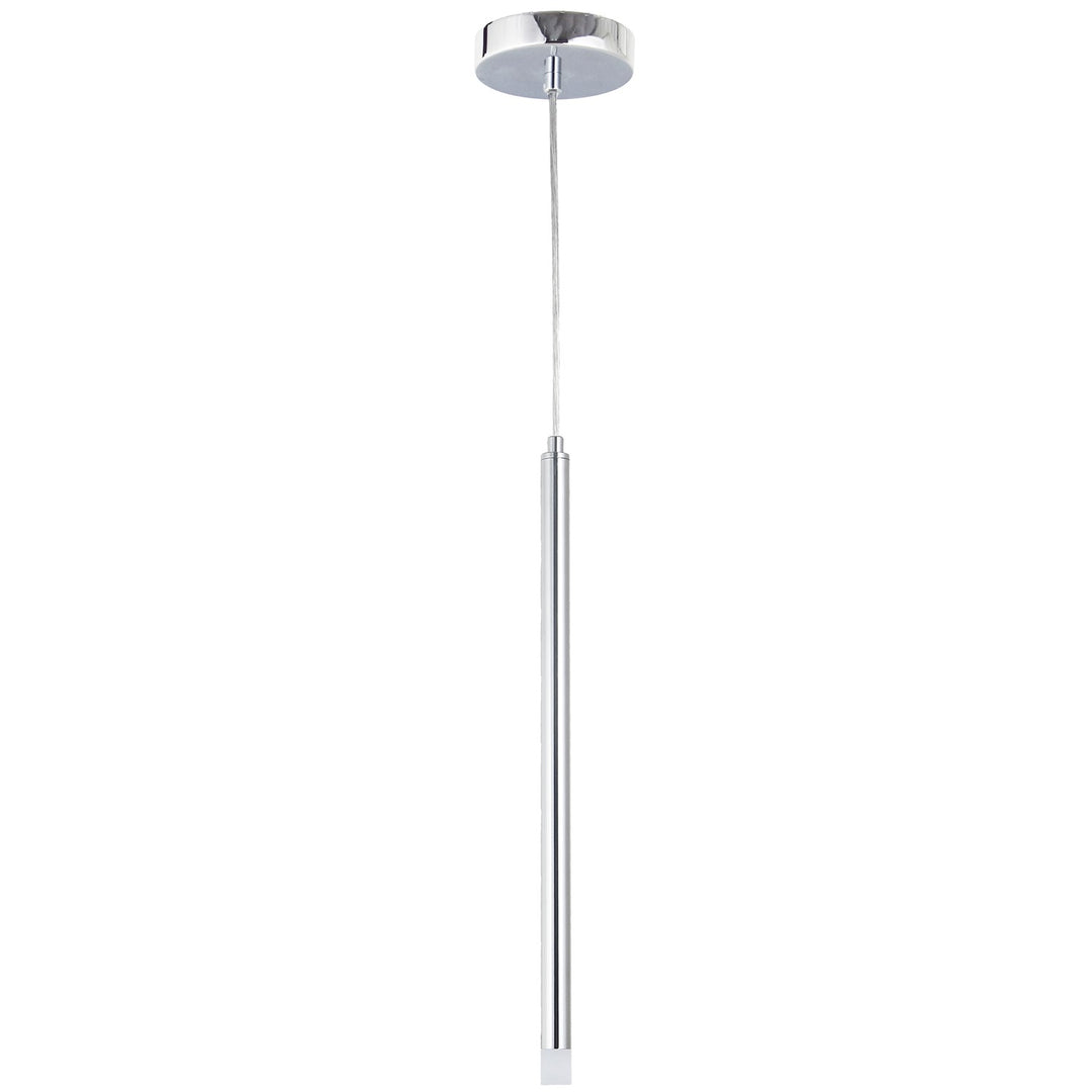 3W Pendant Polished Chrome With Frosted Acrylic Diffuser by Dainolite