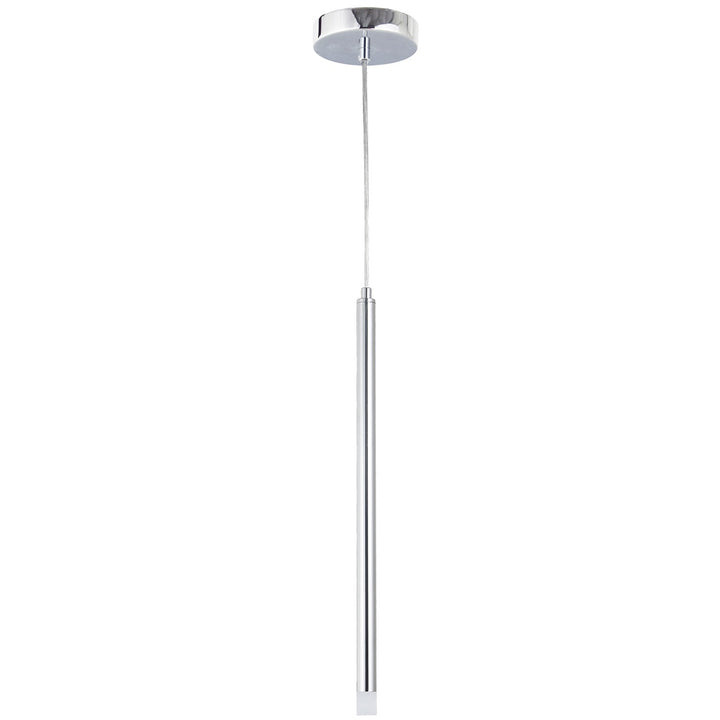 3W Pendant Polished Chrome With Frosted Acrylic Diffuser by Dainolite