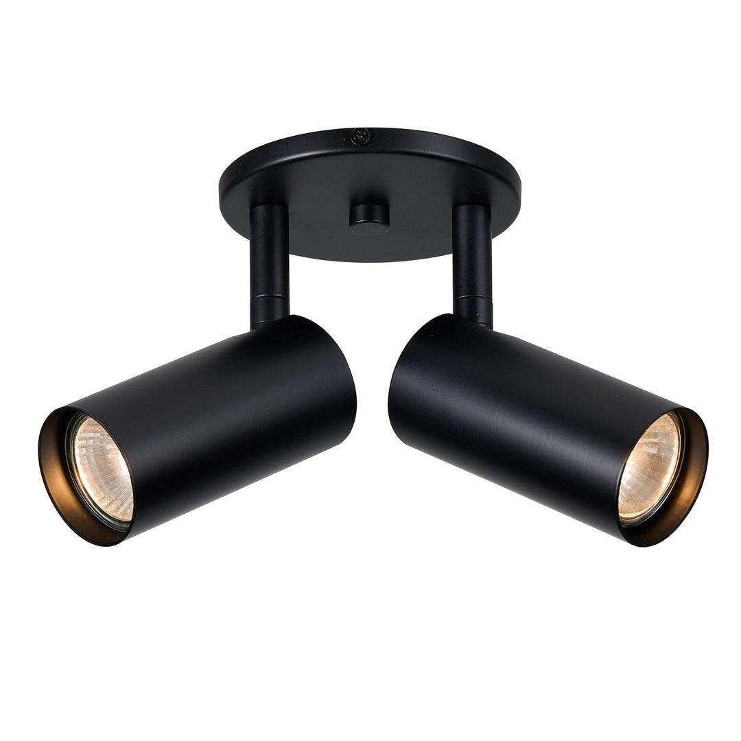 2 Light Spot Light In Matte Black by Dainolite