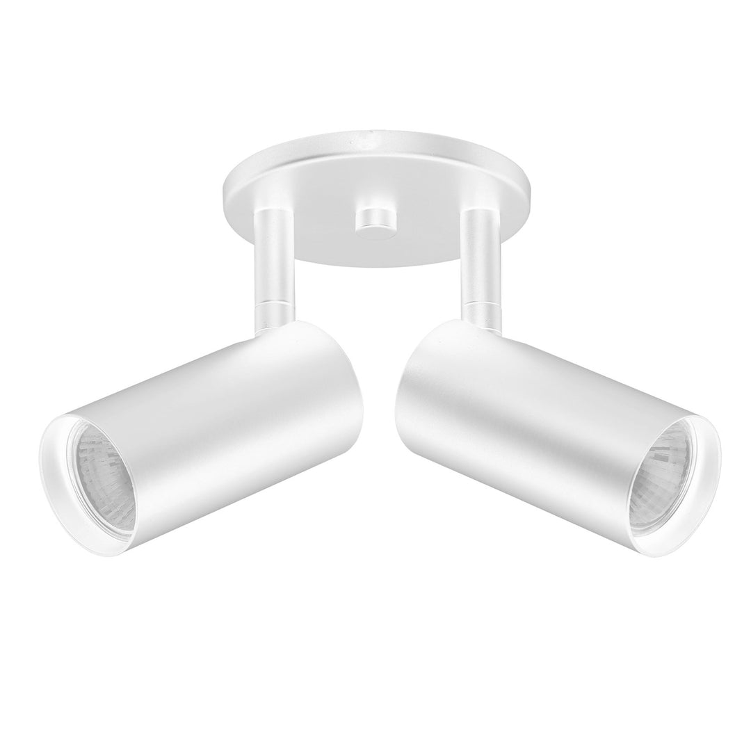 2 Light Spot Light In Matte White by Dainolite