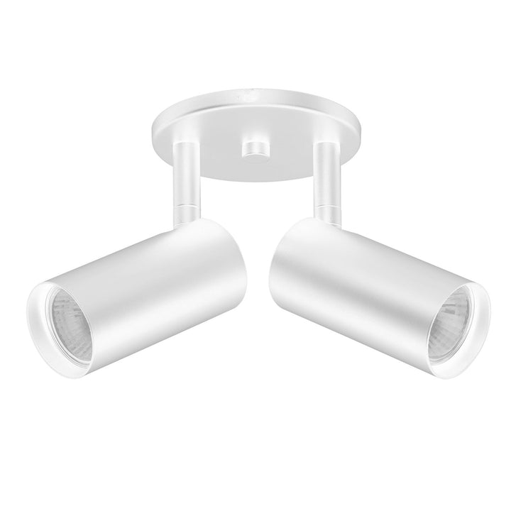 2 Light Spot Light In Matte White by Dainolite