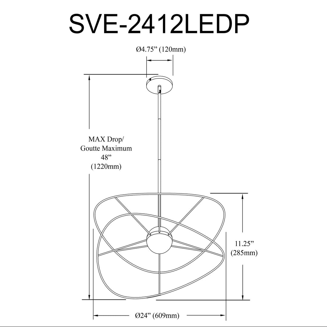 12W Flush Mount Matte Black With White Acrylic Diffuser