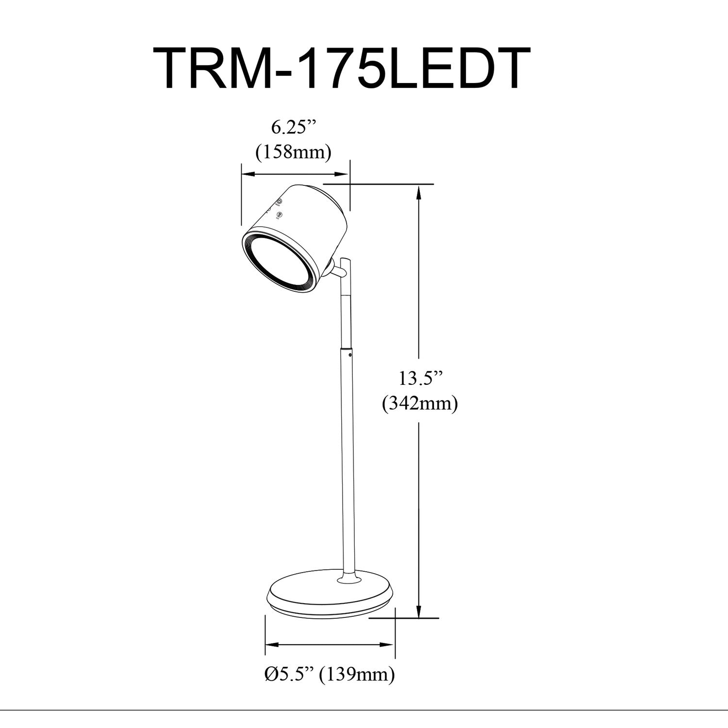 1 Light Incandescent  Table Matte White W/ White Glass
