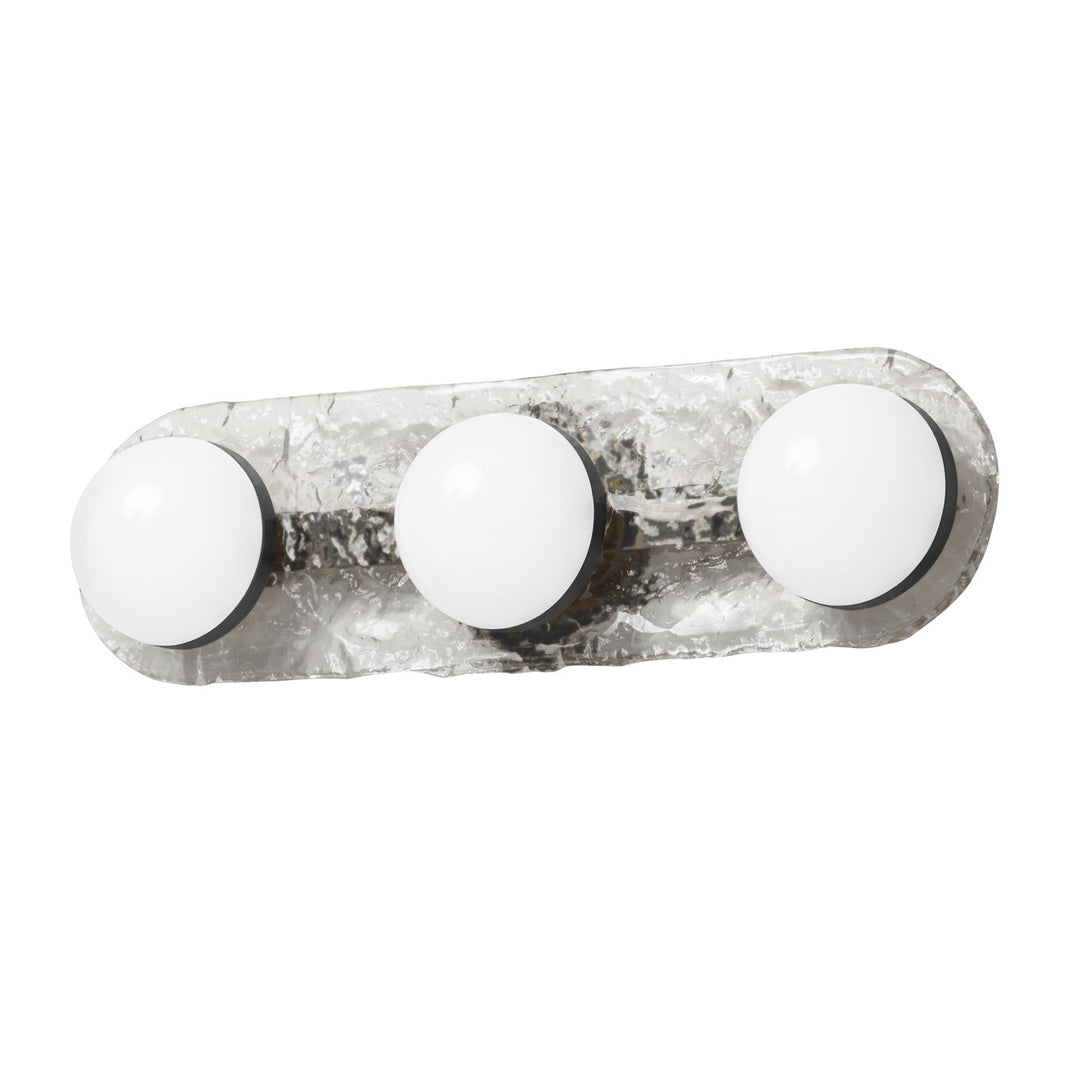 30W Vanity Matte Black With Clear Glass by Dainolite