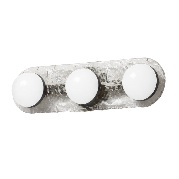 30W Vanity Matte Black With Clear Glass by Dainolite