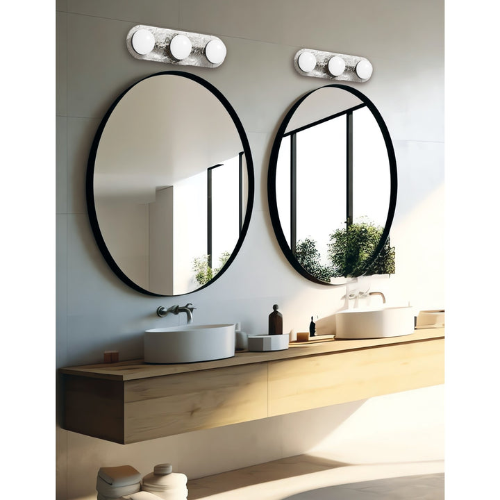 30W Vanity Matte Black With Clear Glass
