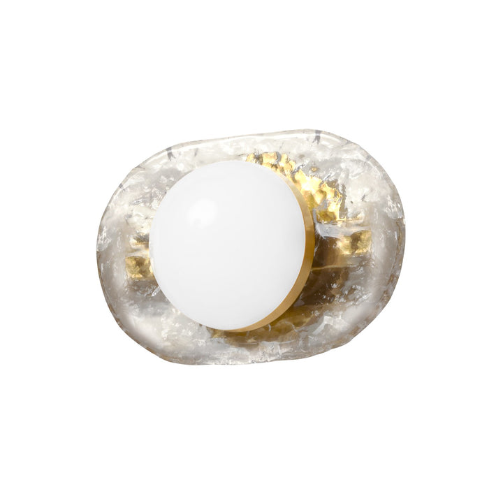10W Wall Sconce Aged Brass With Clear Glass by Dainolite