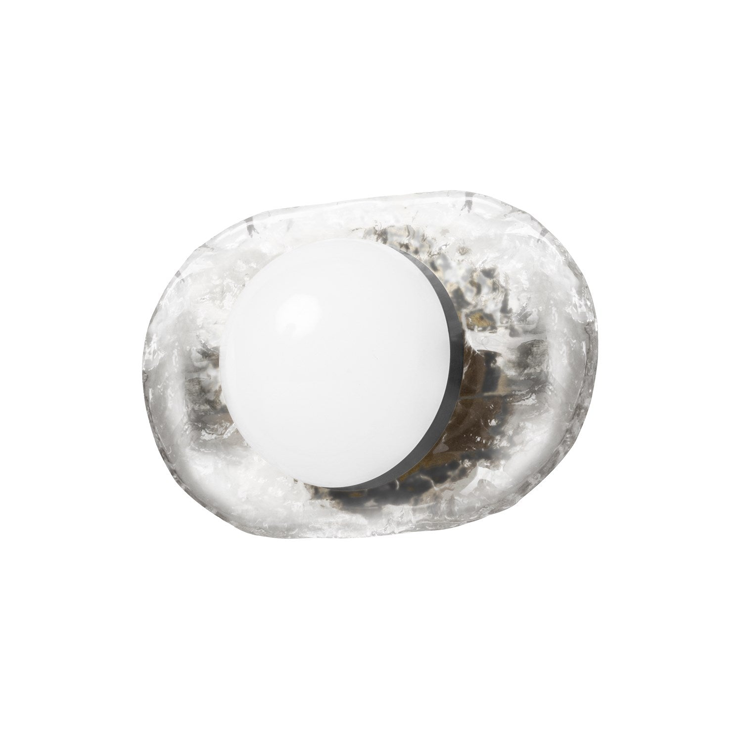 10W Wall Sconce Matte Black With Clear Glass by Dainolite