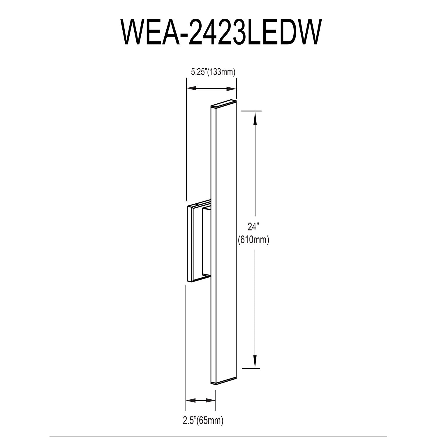 15W Wall Sconce In Matte Black