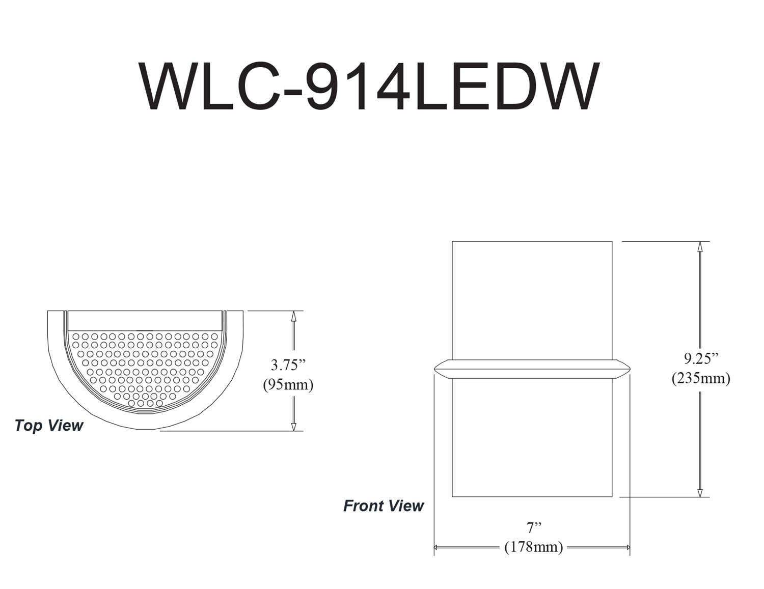 12W Wall Sconce Matte Black With White Rippled Glass
