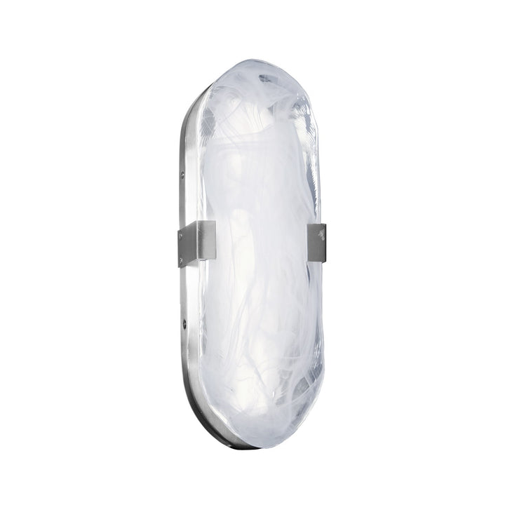 15W Polished Chrome Wall Sconce With Alabaster Glass by Dainolite