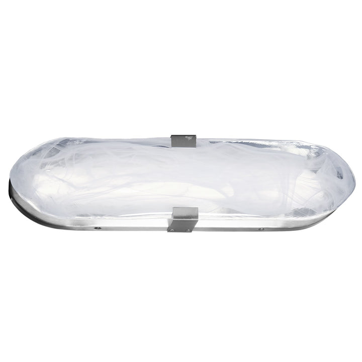 20W Wall Sconce Polished Chrome With Alabaster Glass by Dainolite