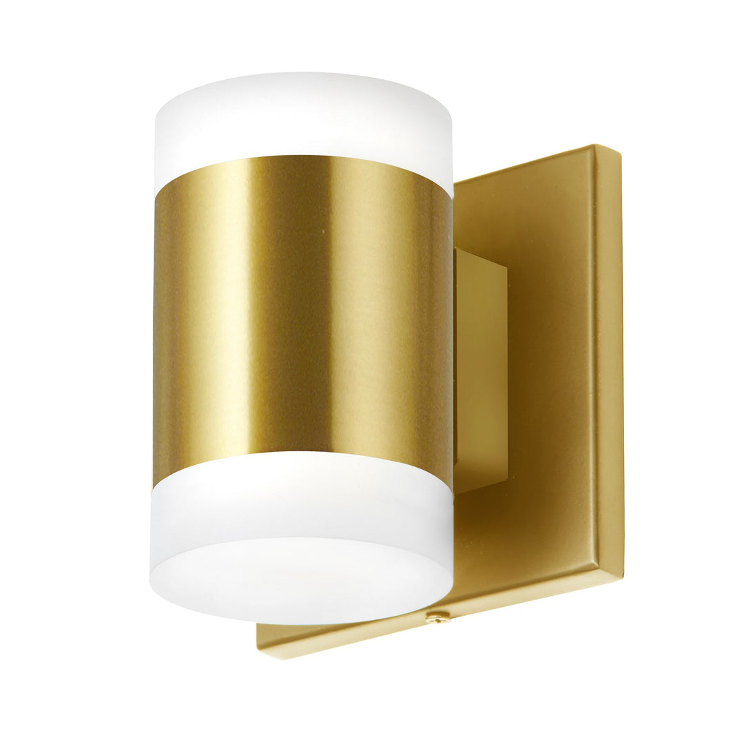 2 Light 14W Wall Sconce, Aged Brass by Dainolite