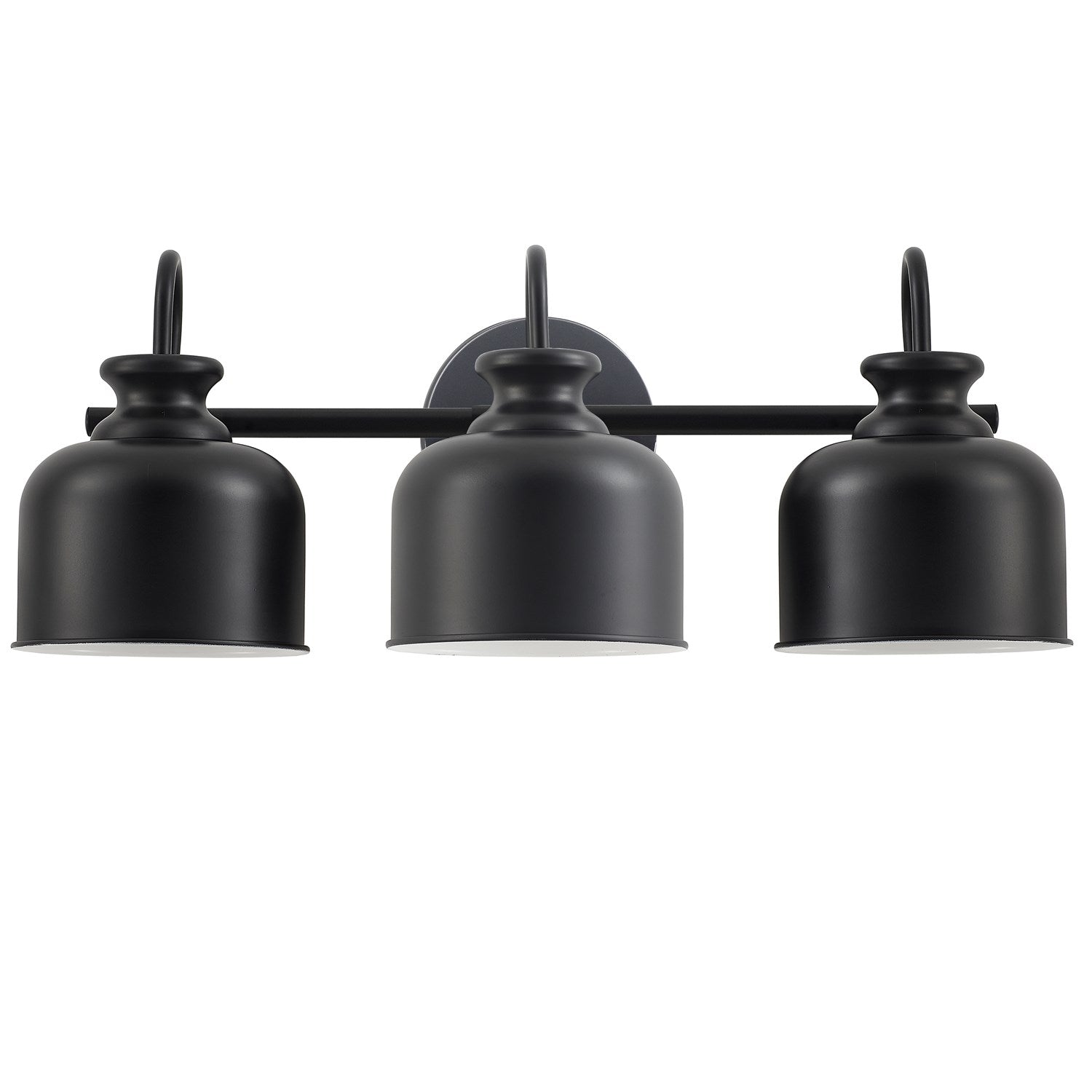 3 Light Vanity In Matte Black by Dainolite