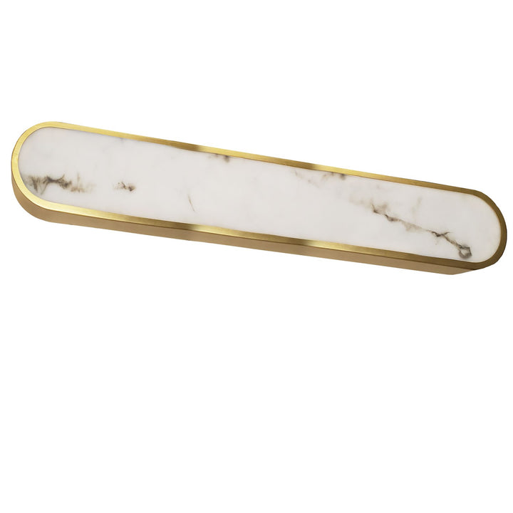 40W Wall Sconce In Aged Brass W/ Alabaster Diffuser by Dainolite