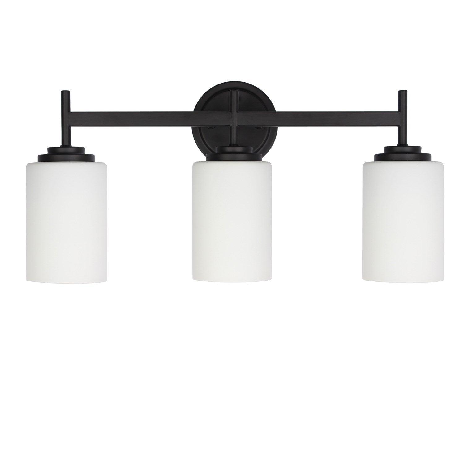 3 Light Vanity In Matte Black by Dainolite